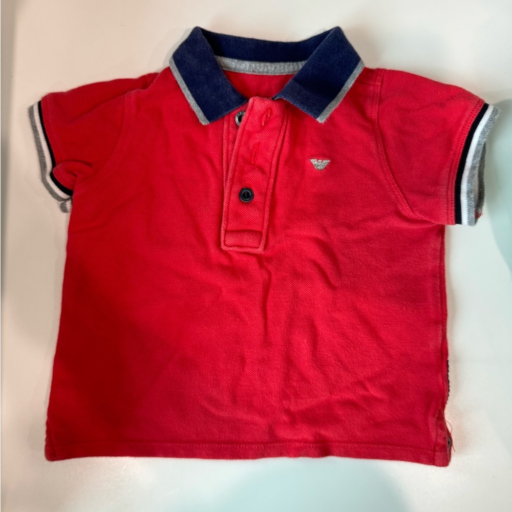 Armani Baby Red Polo Shirt for kids